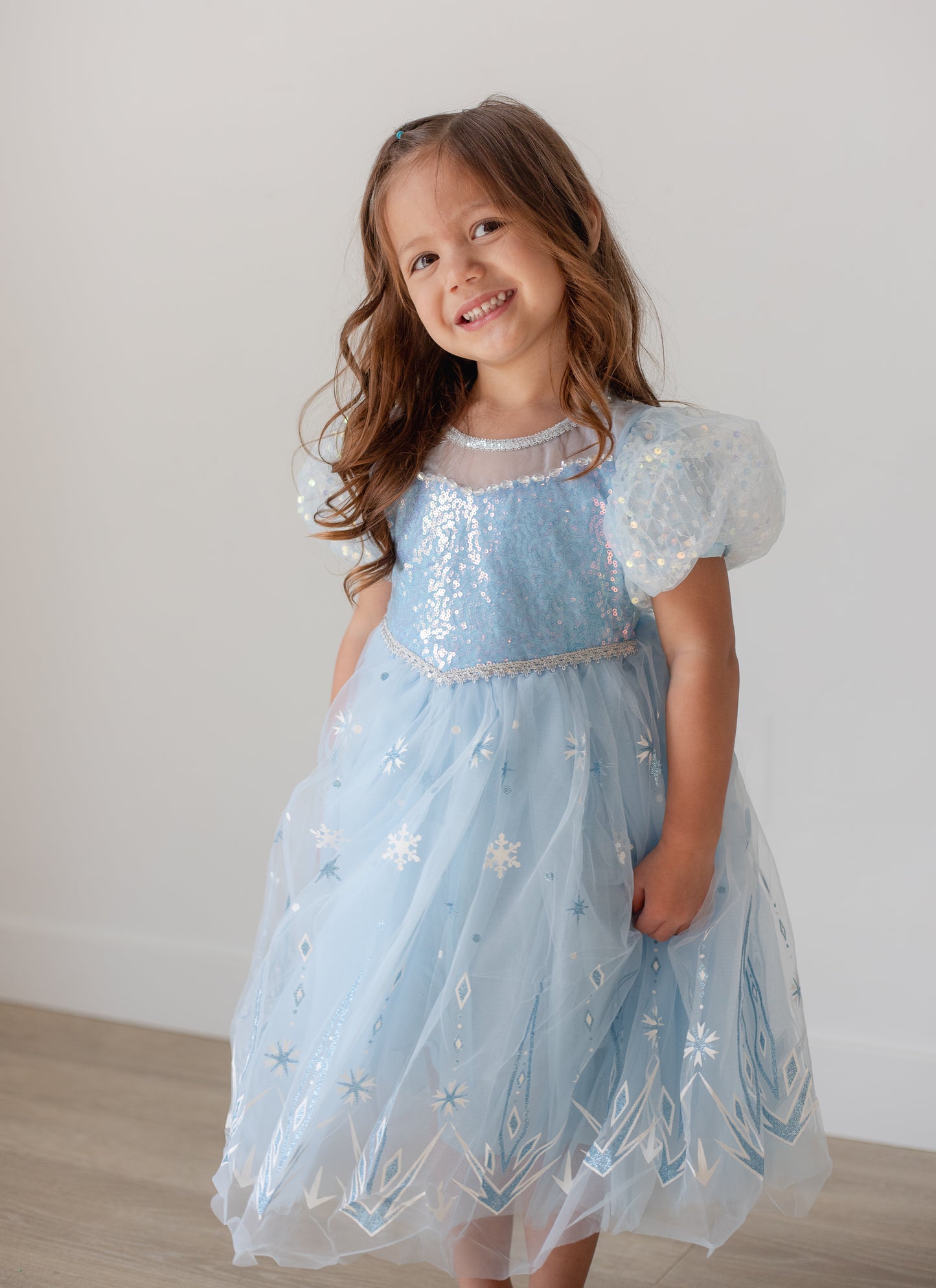Sparkly Winter Princess Dress