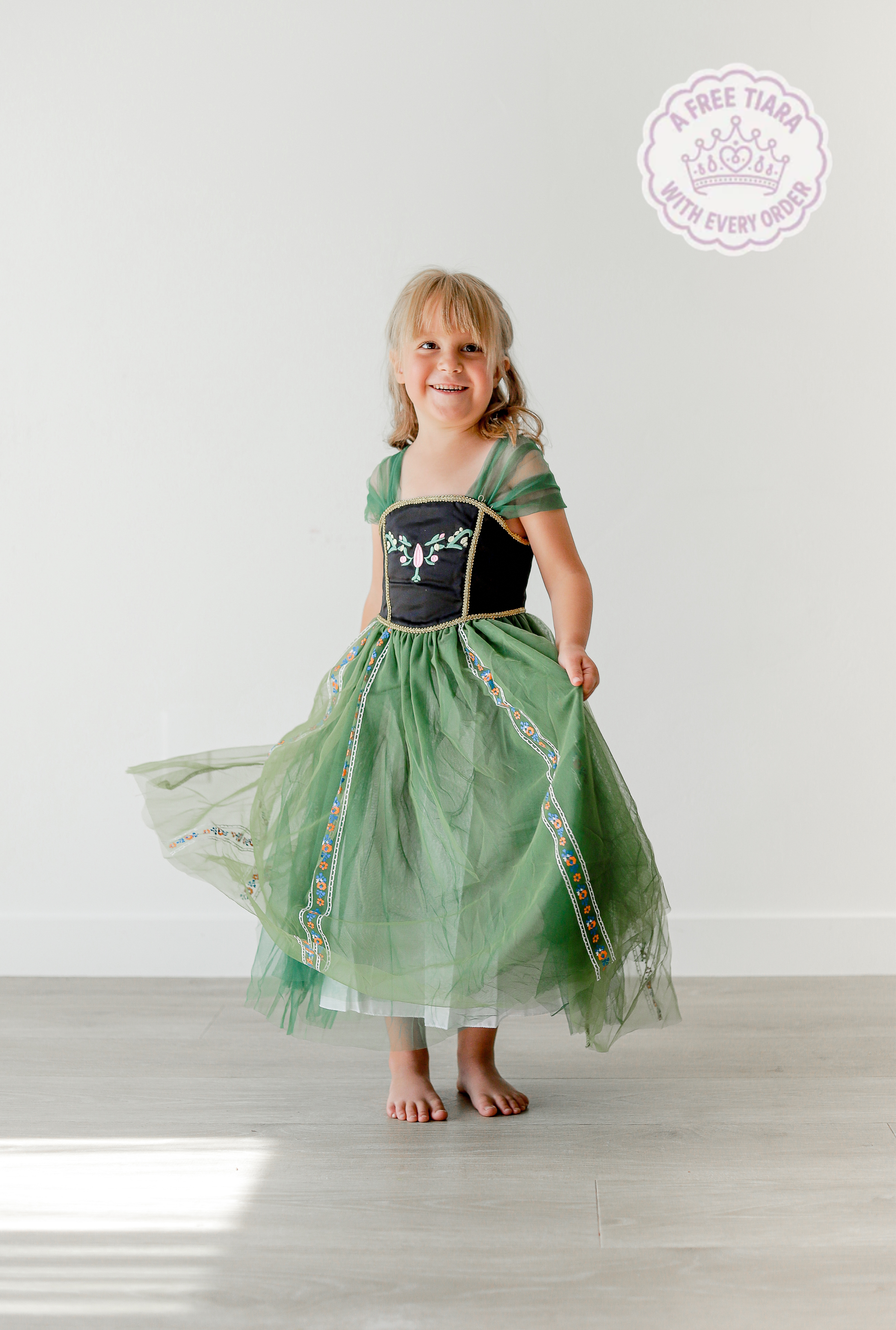 Anna Princess Dress for Girls – Frozen Inspired Dress – Sparkle Kids Co
