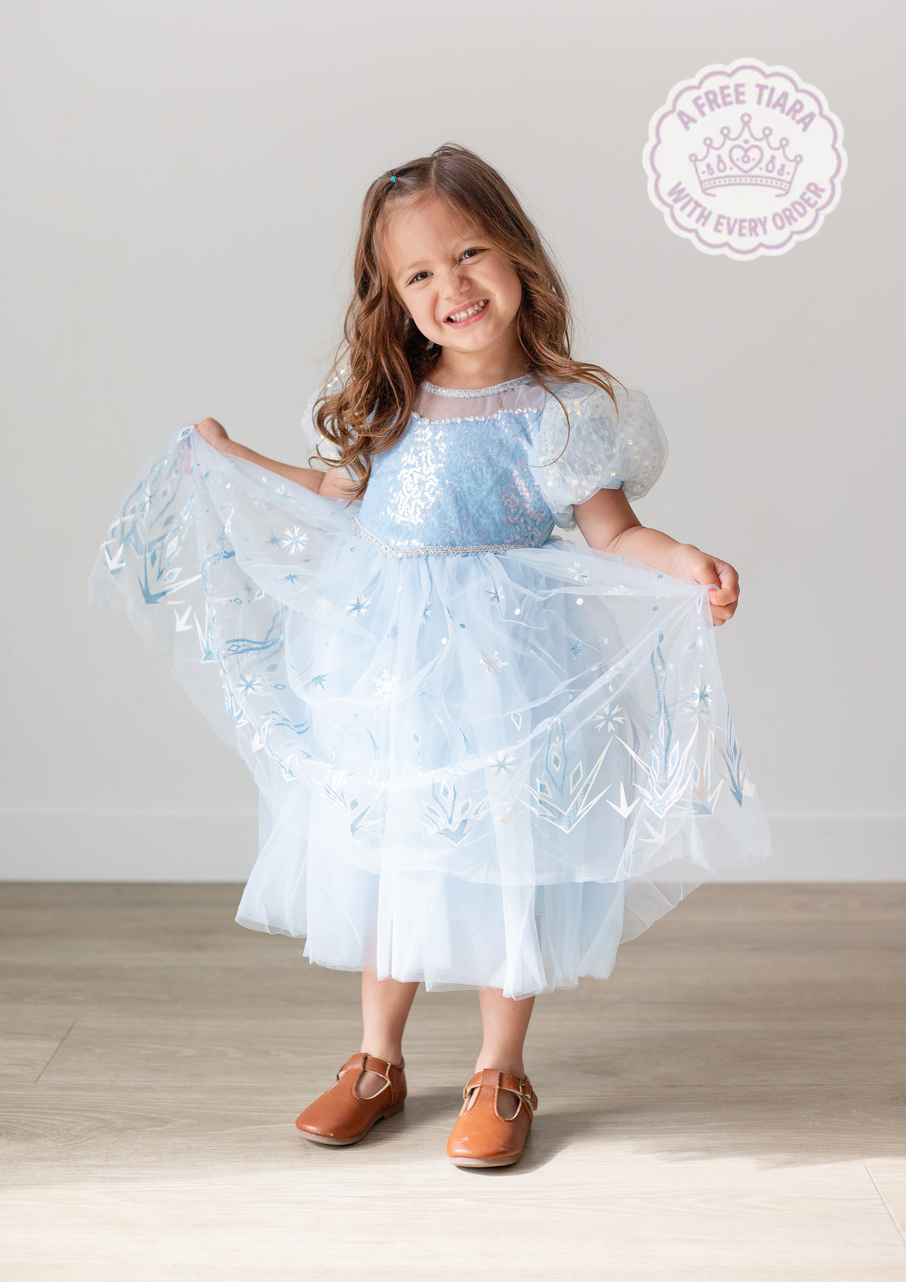 fantasy winter princess dress Snow Princess Dress for Girls – Winter Wish Edition – Sparkle Kids Co