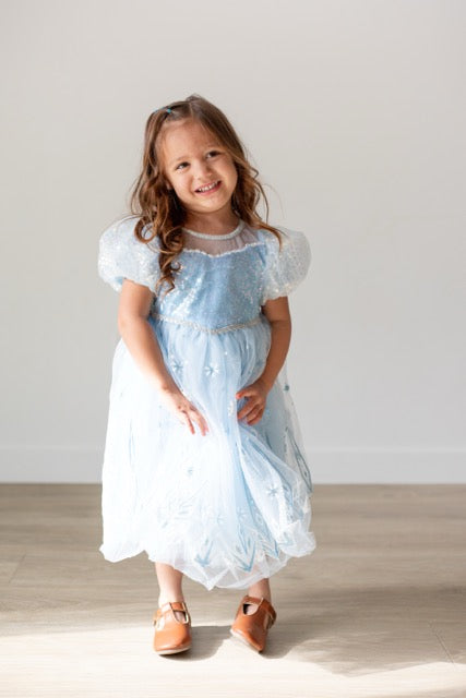 Sparkly Winter Princess Dress