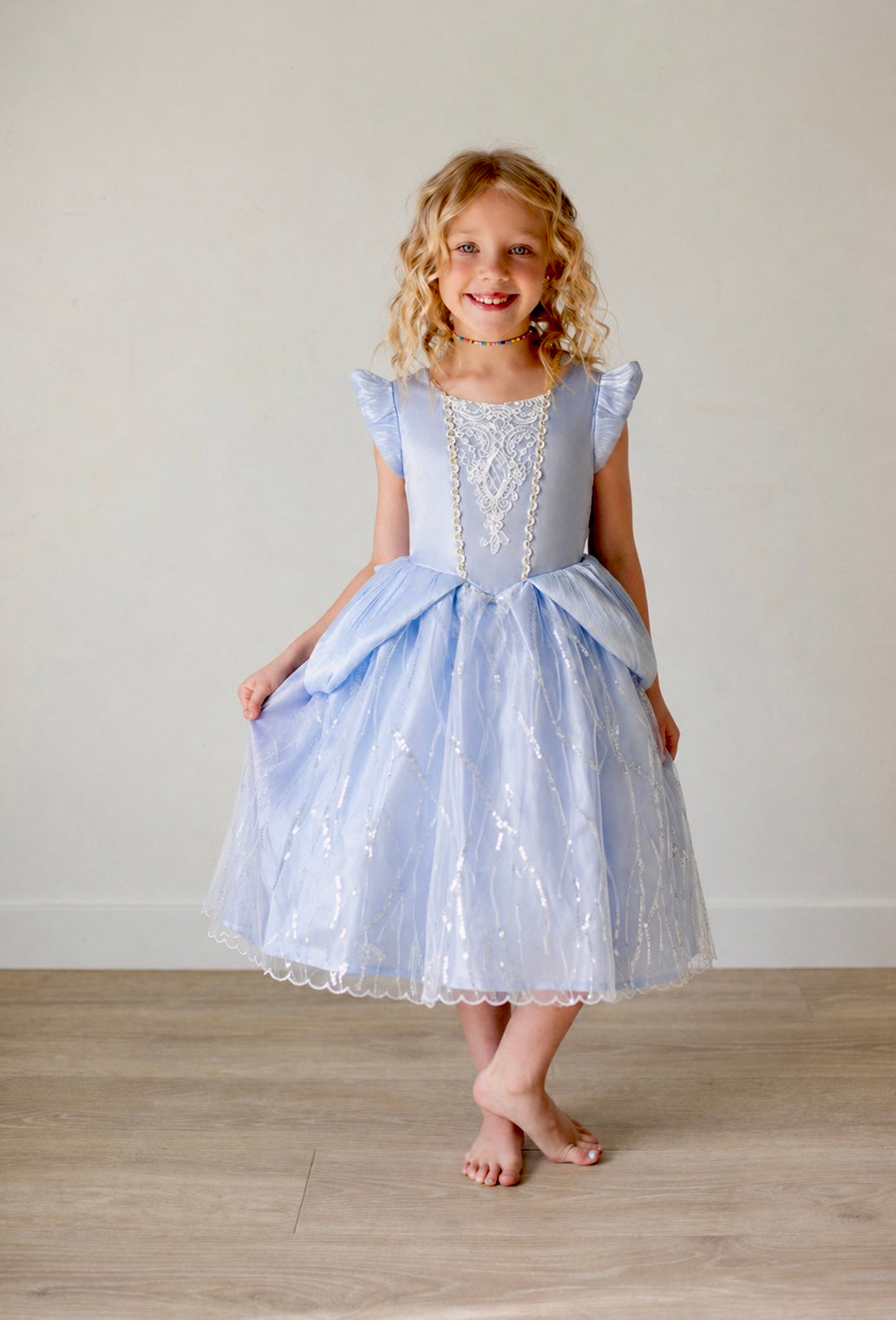 Princess Glass Slipper Dress for Girls