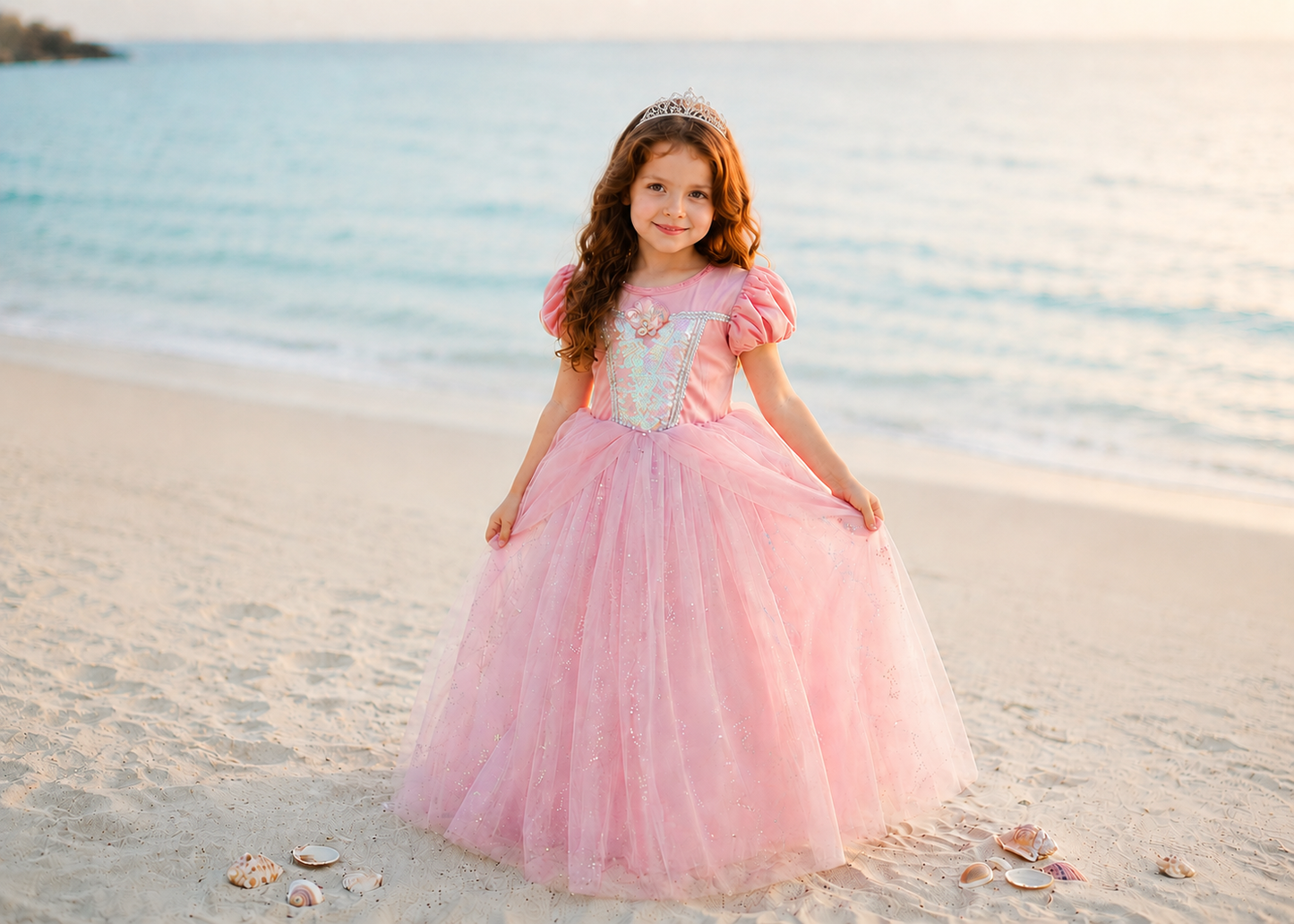 Princess Ariel Seashell Dress for Girls