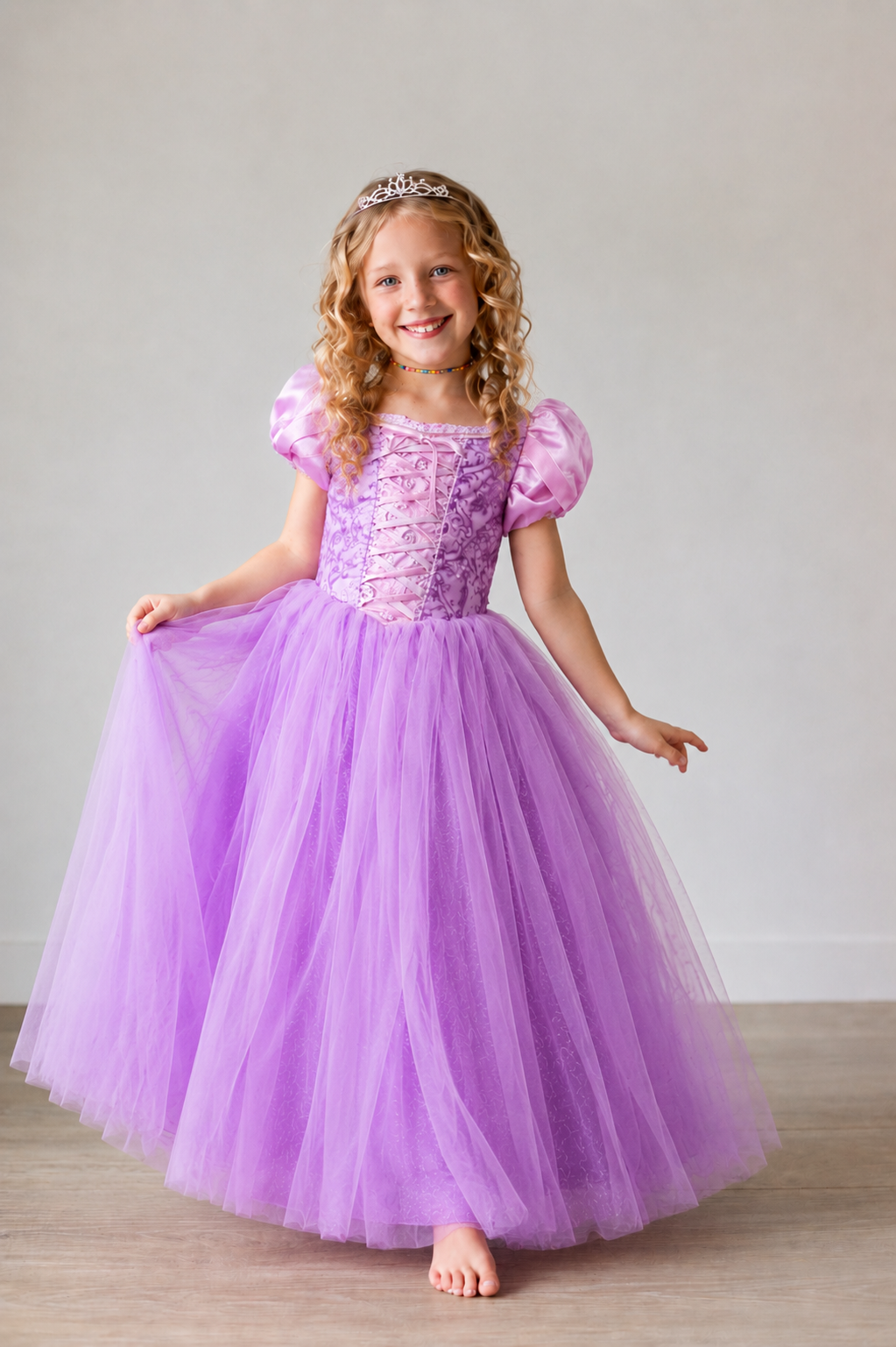 Enchanted Rapunzel Gown for Girls