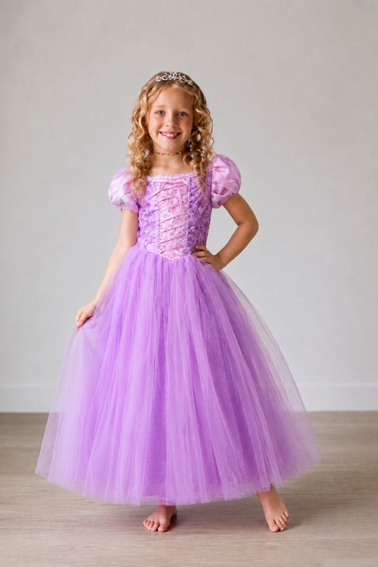 Enchanted Rapunzel Gown for Girls