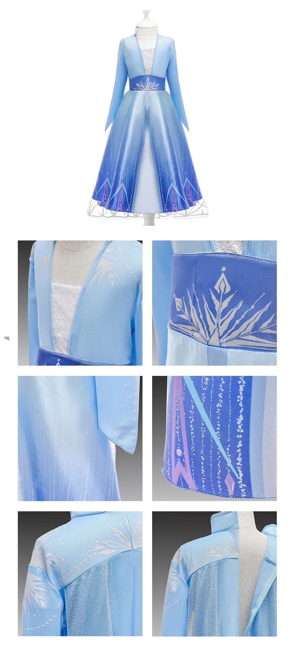 Princess Dress for Girls Snow Queen - Elsa