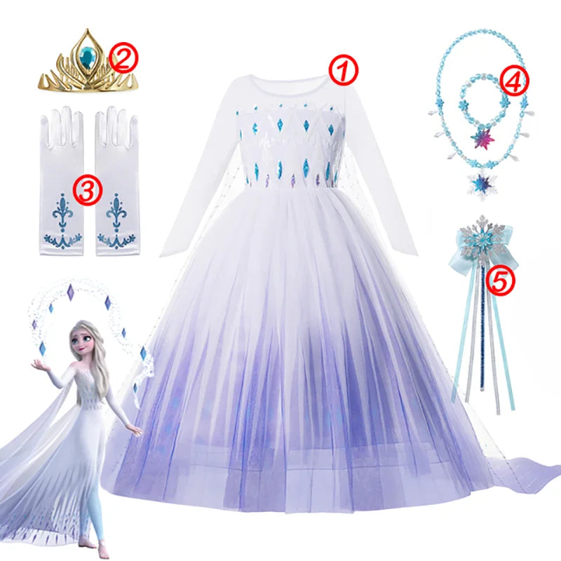 Princess Dress for Girls Snow Queen - Elsa