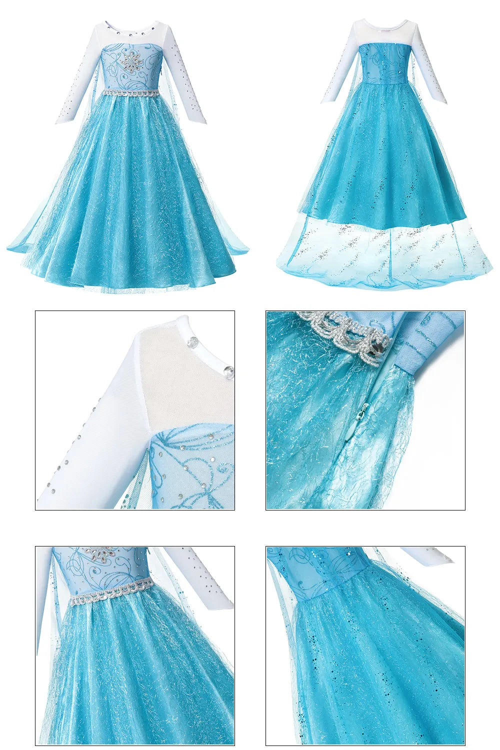 Princess Dress for Girls Snow Queen - Elsa