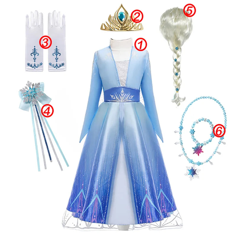 Princess Dress for Girls Snow Queen - Elsa