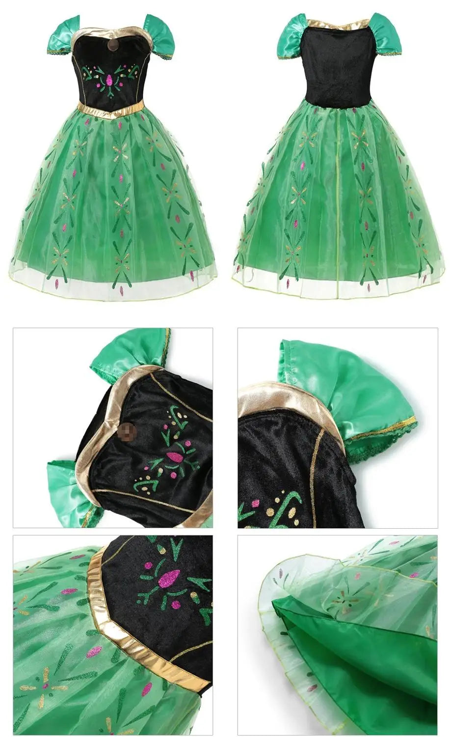 Princess Dress for Girls Snow Queen - Anna