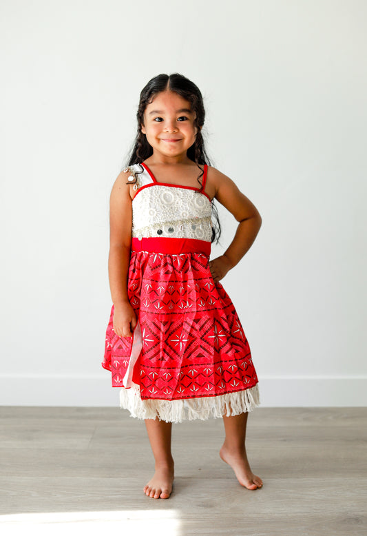 Moana Inspired Princess Dress