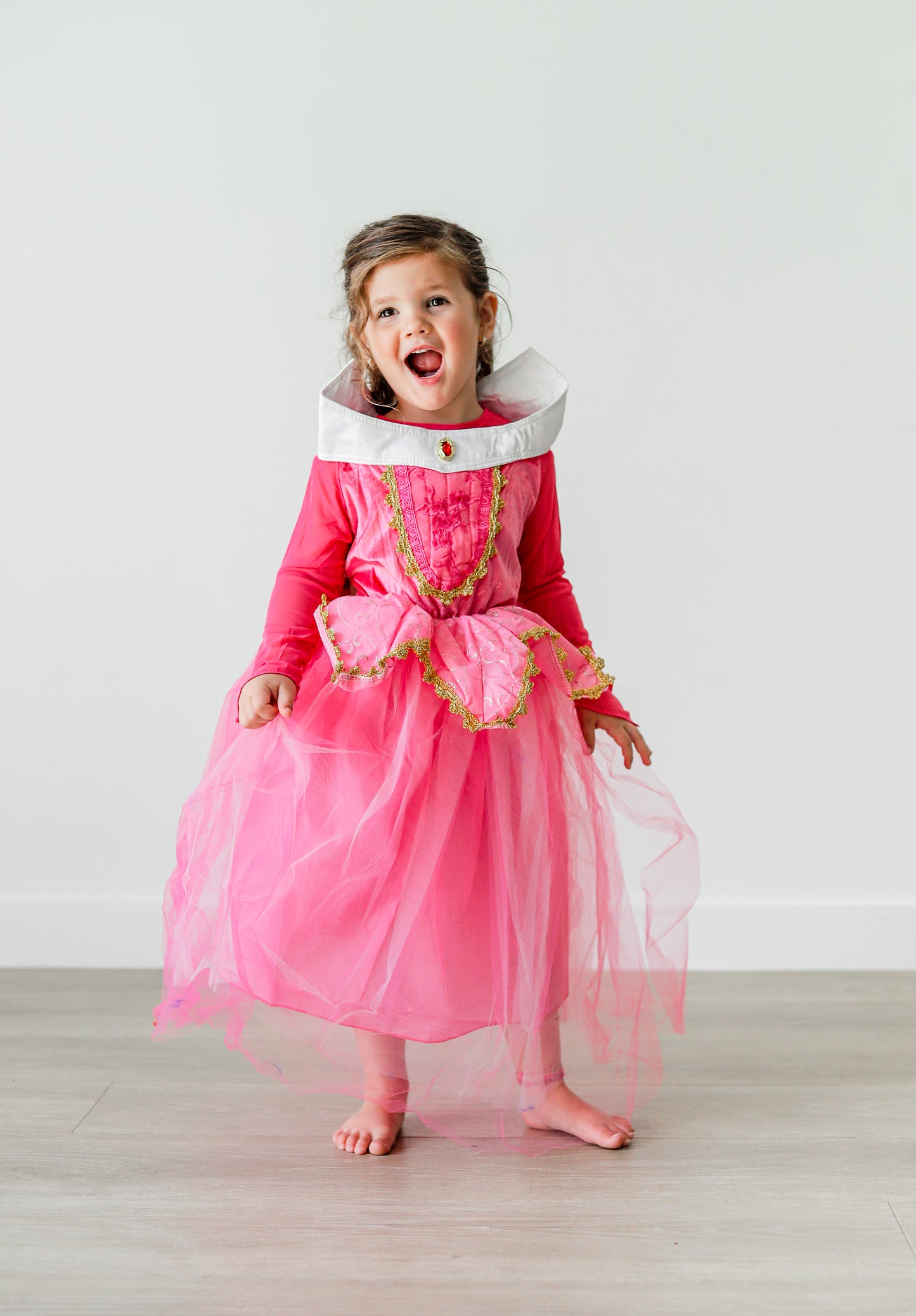 Princess Aurora Dress popped collar