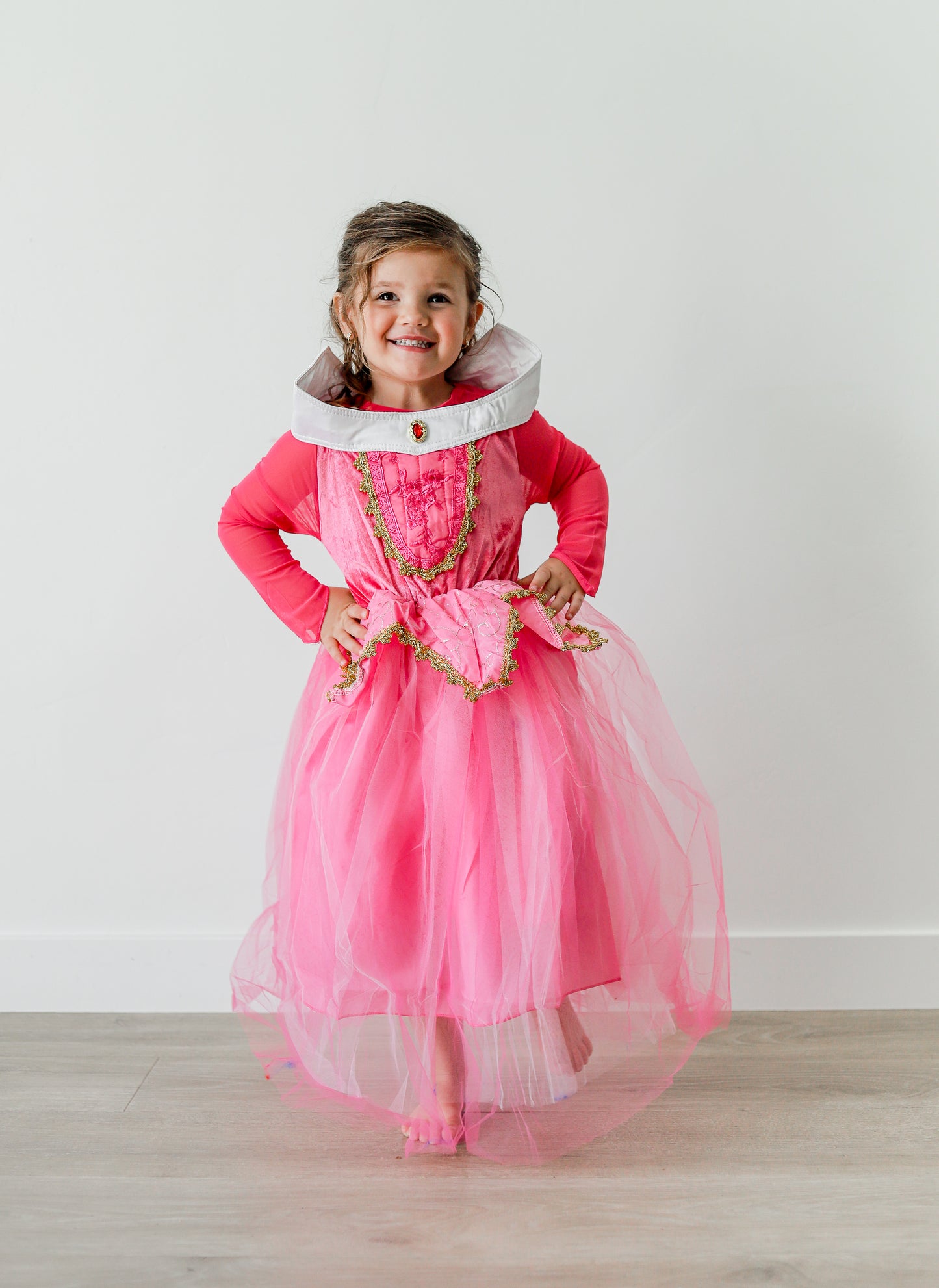 Princess Aurora Dress popped collar