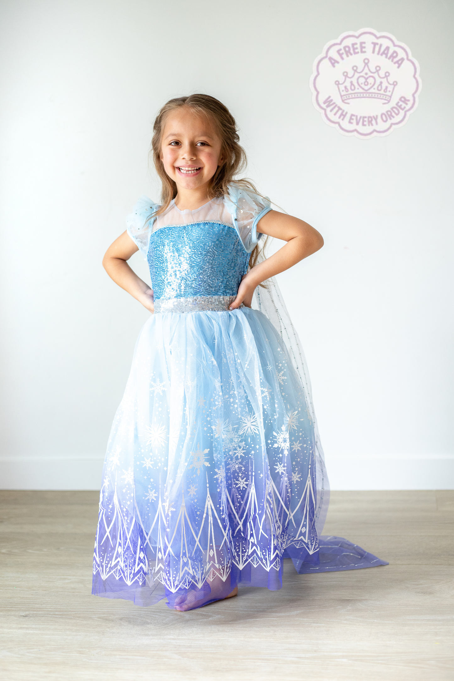 Silver Winter Princess Dress